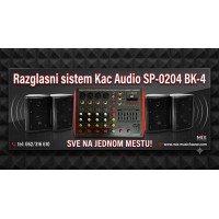 Razglasni sistem Kac Audio SP-0204 BK-4